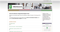 Desktop Screenshot of elearning-moodle-en.smkb.ac.il